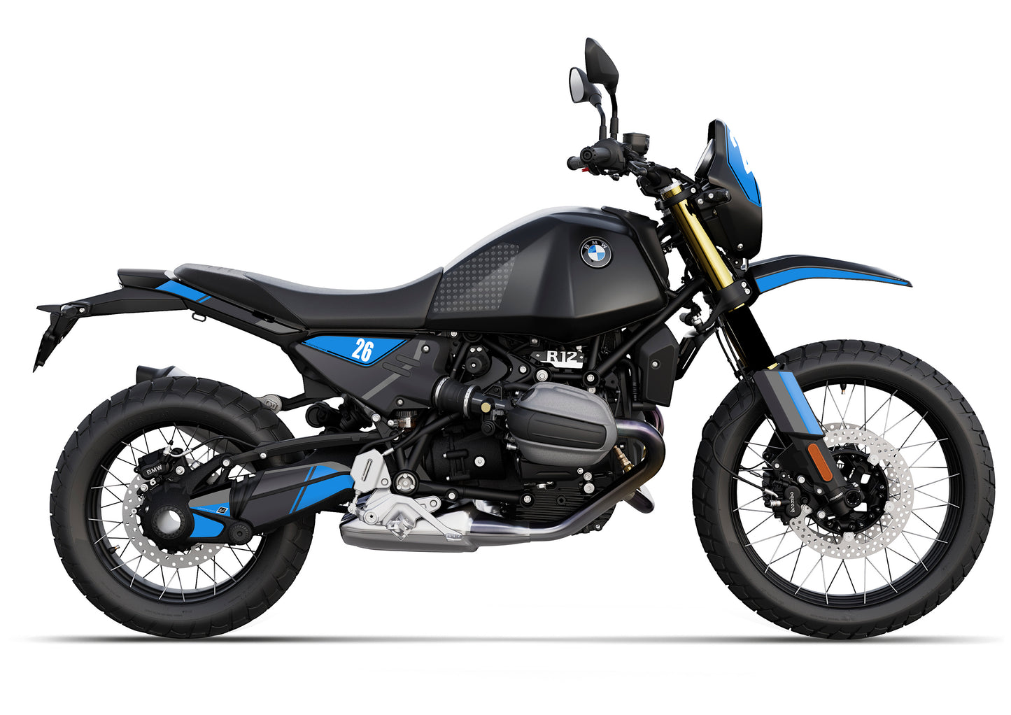 KIT COMPLETO BMW R12GS 2025 MOTORSPORT TRIPLE BLACK