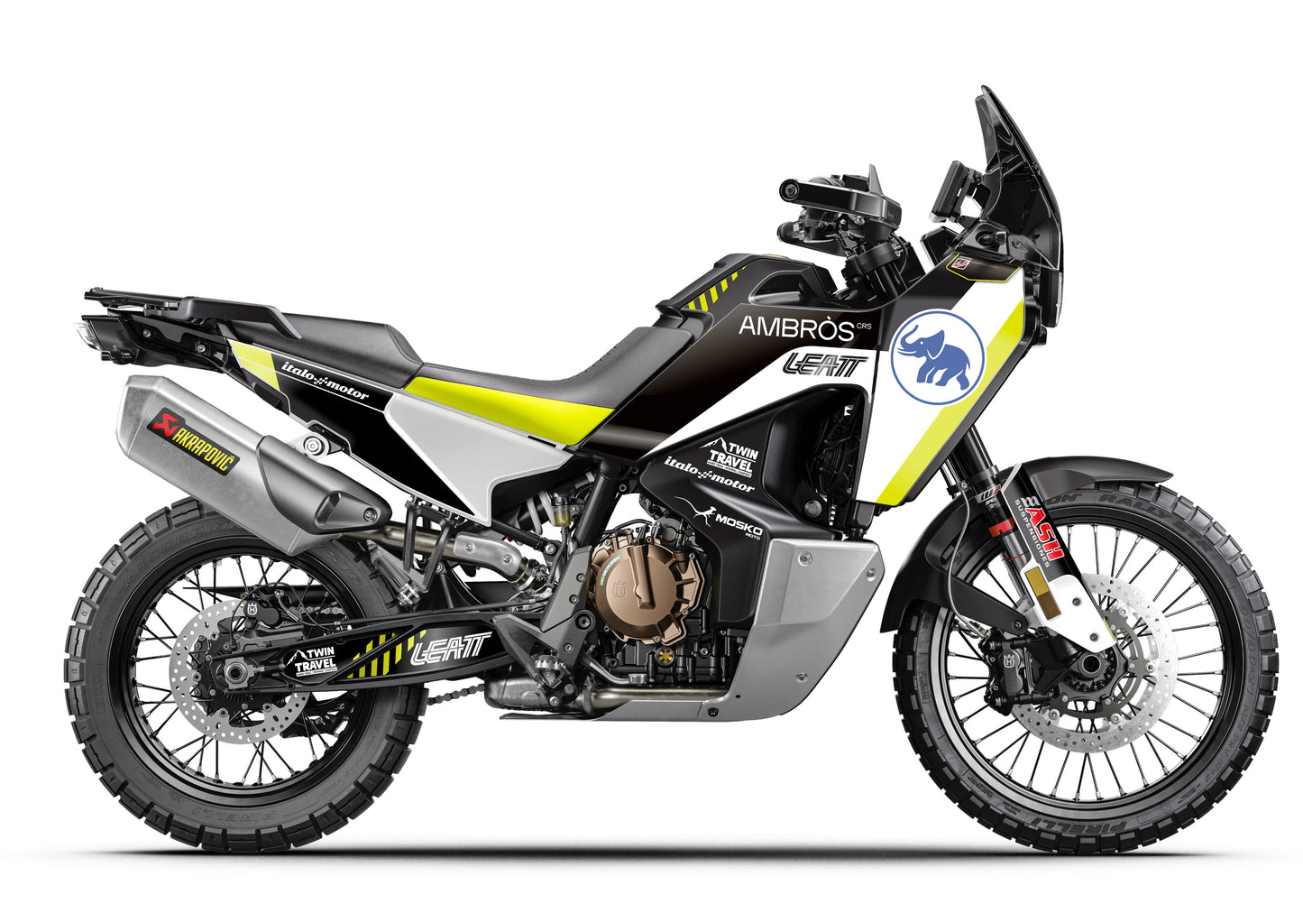 Kit Adhesivos Husqvarna Norden 901 Twin Travel - NEGRO