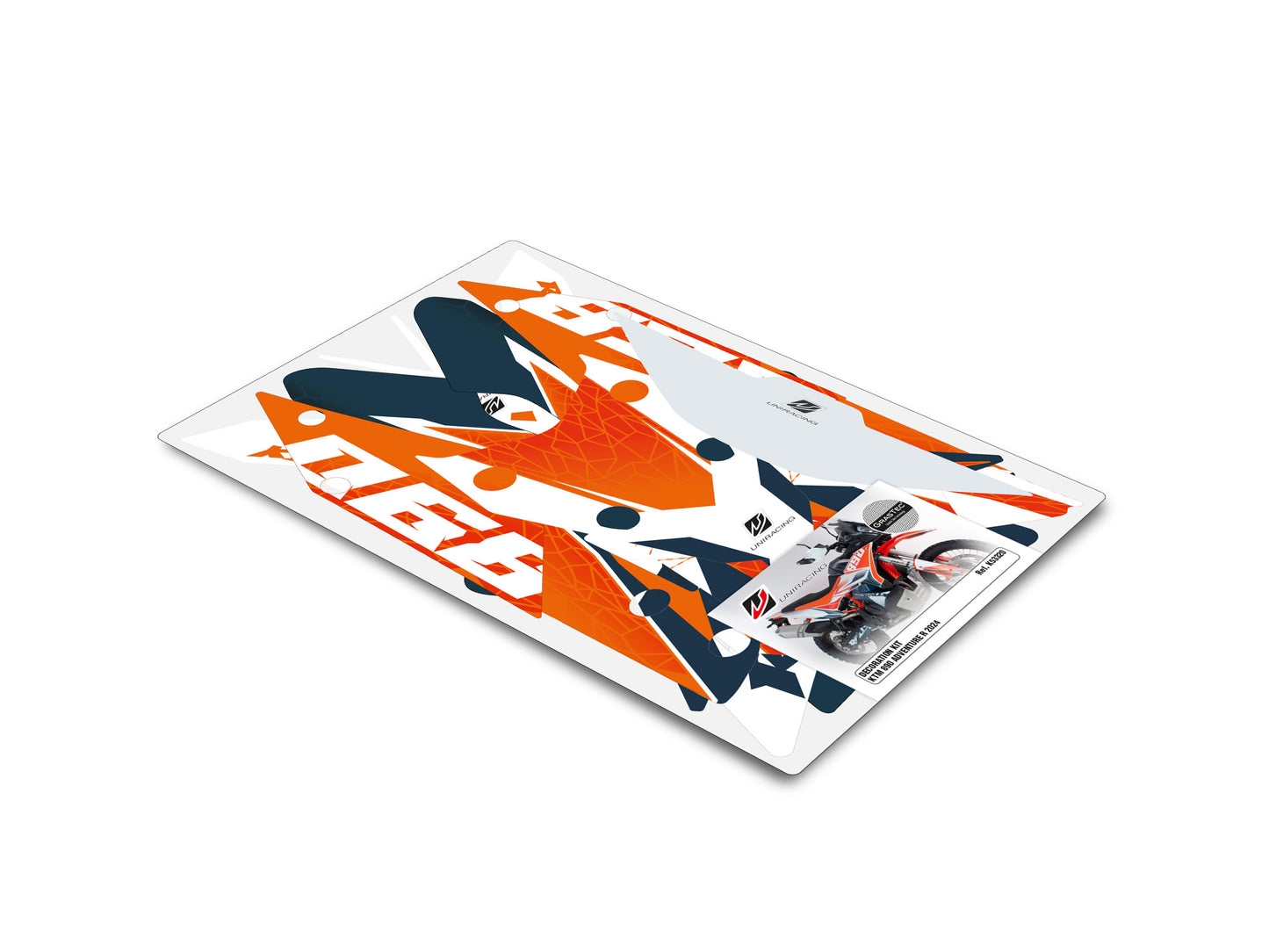 Kit adhesivos RALLY para KTM 890 Adventure R 2023-2025 | AZUL - Unitransfer Marking Systems, S.L.