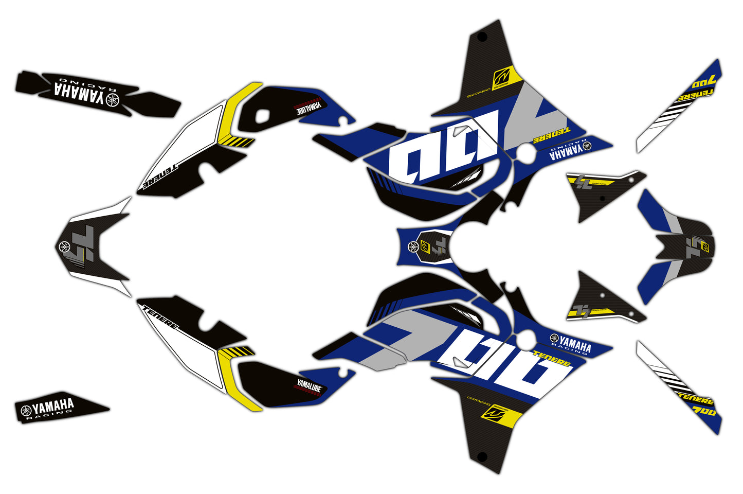 Kit de Adhesivos Yamaha Ténéré 700 2025–2026 – Icon Blue 2.0