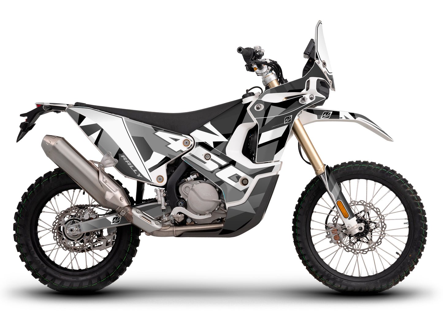 Kit de adhesivos completo KOVE 450 Rally - NEGRO GRIS