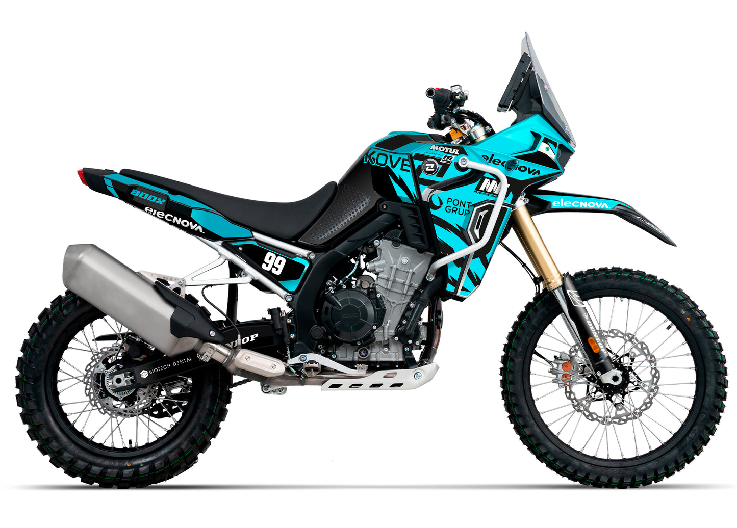 Kit Adhesivos completo Kove 800x Rally Javi Vega Full Replica (LOGOS)