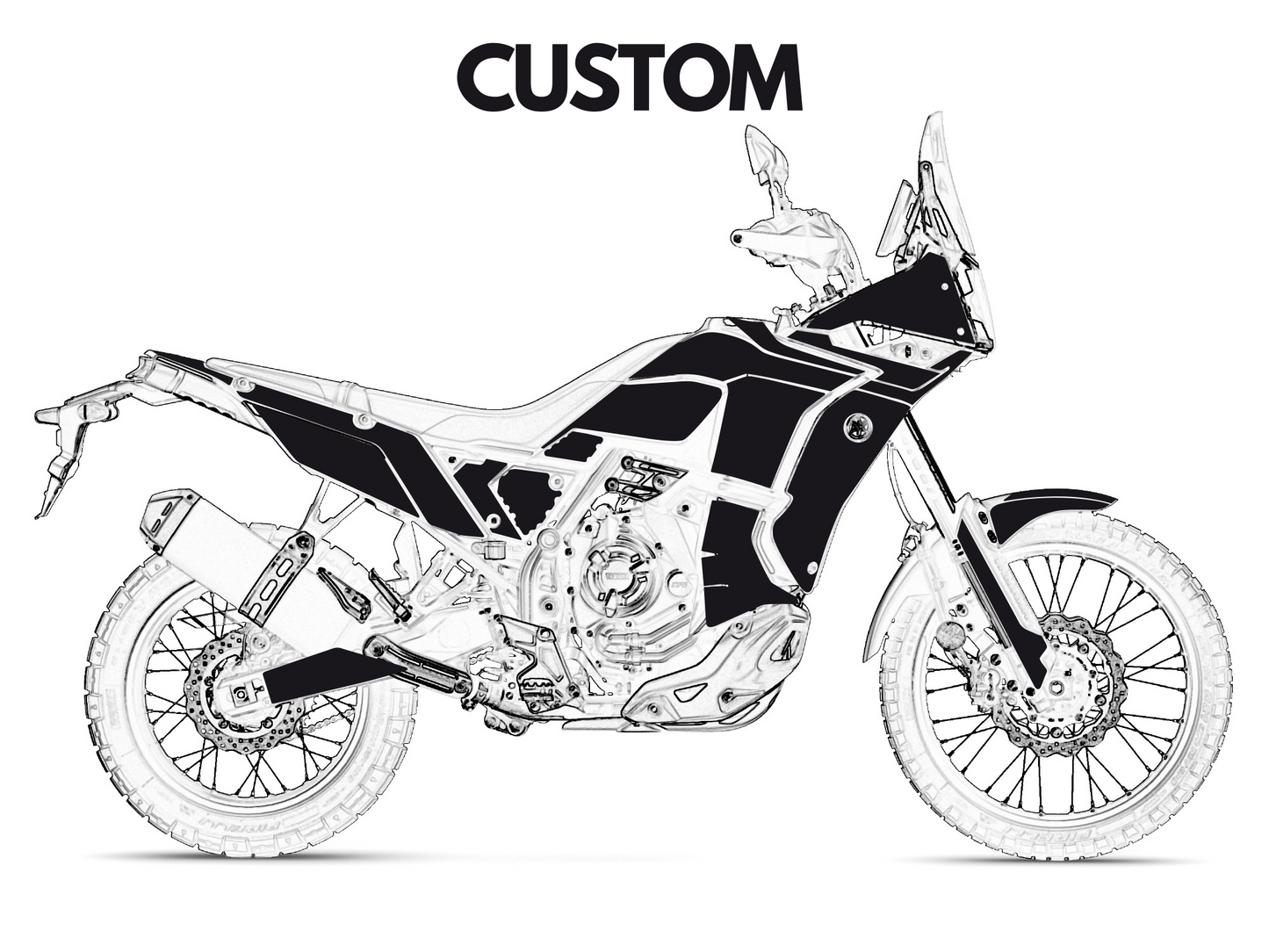 Kit Adhesivos completo Yamaha T7 World Raid - Uniracing