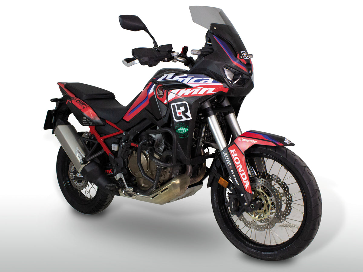 Africa Twin 1100 con kit de adhesivos Kirian Mirabet 2022 (negro)