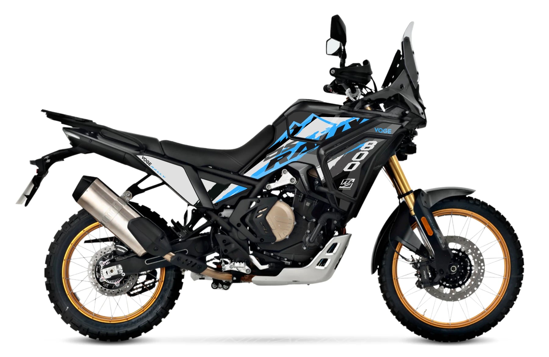 Kit de adhesivos Voge DS800 Rally Blue Ice