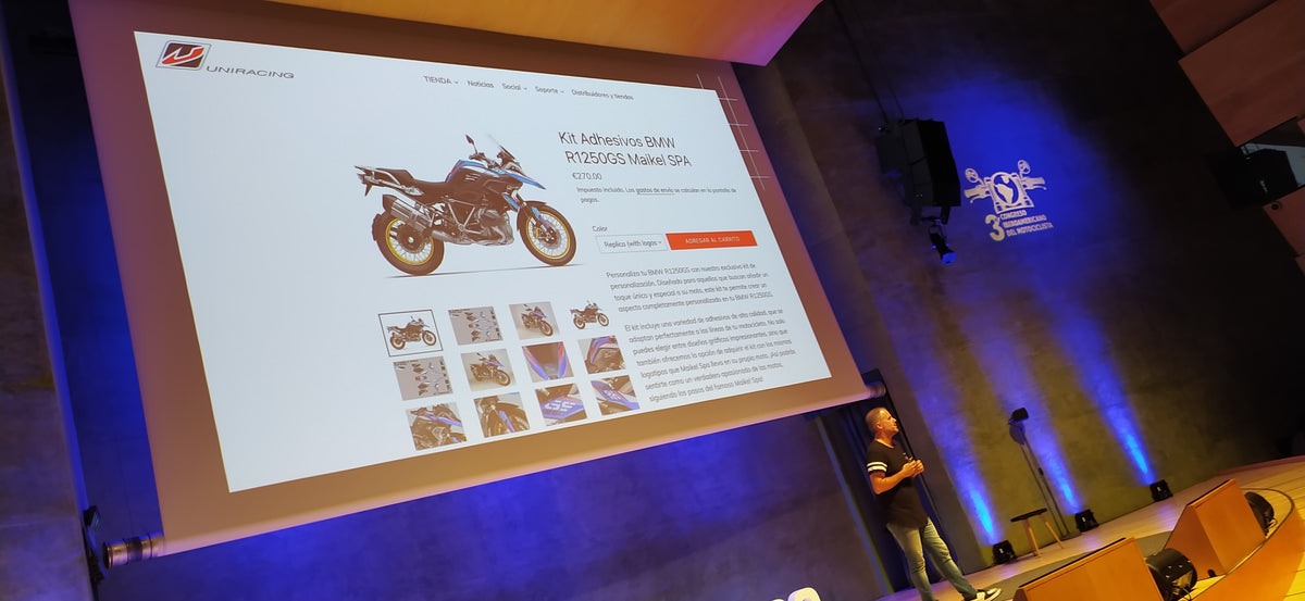 Uniracing, con Maikel Spa en el Congreso Iberoamericano del Motociclista