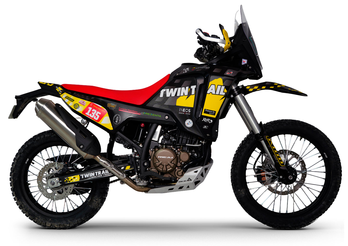 Kit adhesivos Rieju Aventura 307 Rally – Replica Twintrail Dakar 2024 - Unitransfer Marking Systems, S.L.