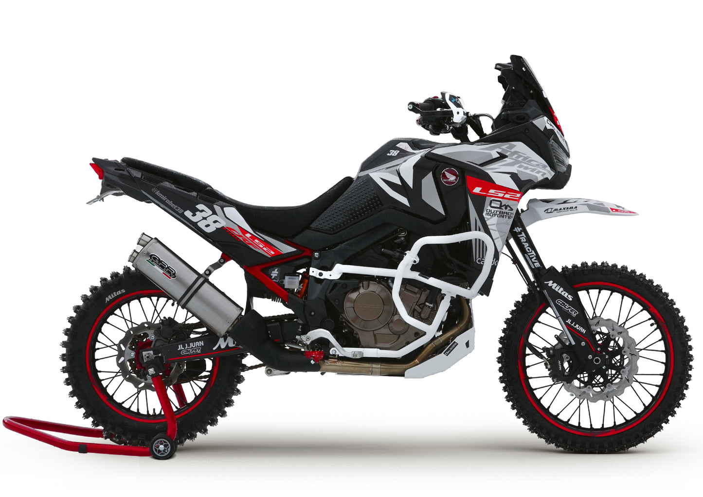 Kit Adhesivos Honda Africa Twin CRF 1100(24-25) Kirian Mirabet 2025 Winter Edition FULL REPLICA