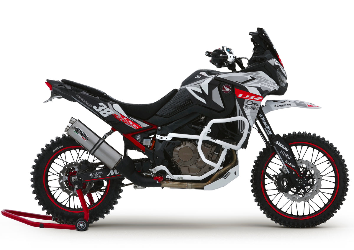 Kit Adhesivos Honda Africa Twin CRF 1100(24-25) Kirian Mirabet 2025 Winter Edition FULL REPLICA - Unitransfer Marking Systems, S.L.