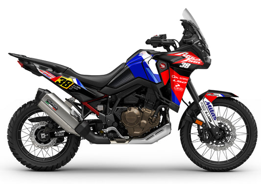 Kit Adhesivos Honda Africa Twin CRF 1100 (24-25) Kirian Mirabet 2024 Replica HRC + logos