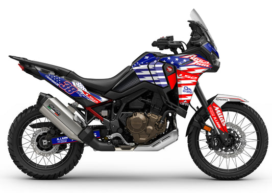 Kit Adhesivos Honda Africa Twin CRF 1100(24-25) Kirian Mirabet 2024 USA EDITION