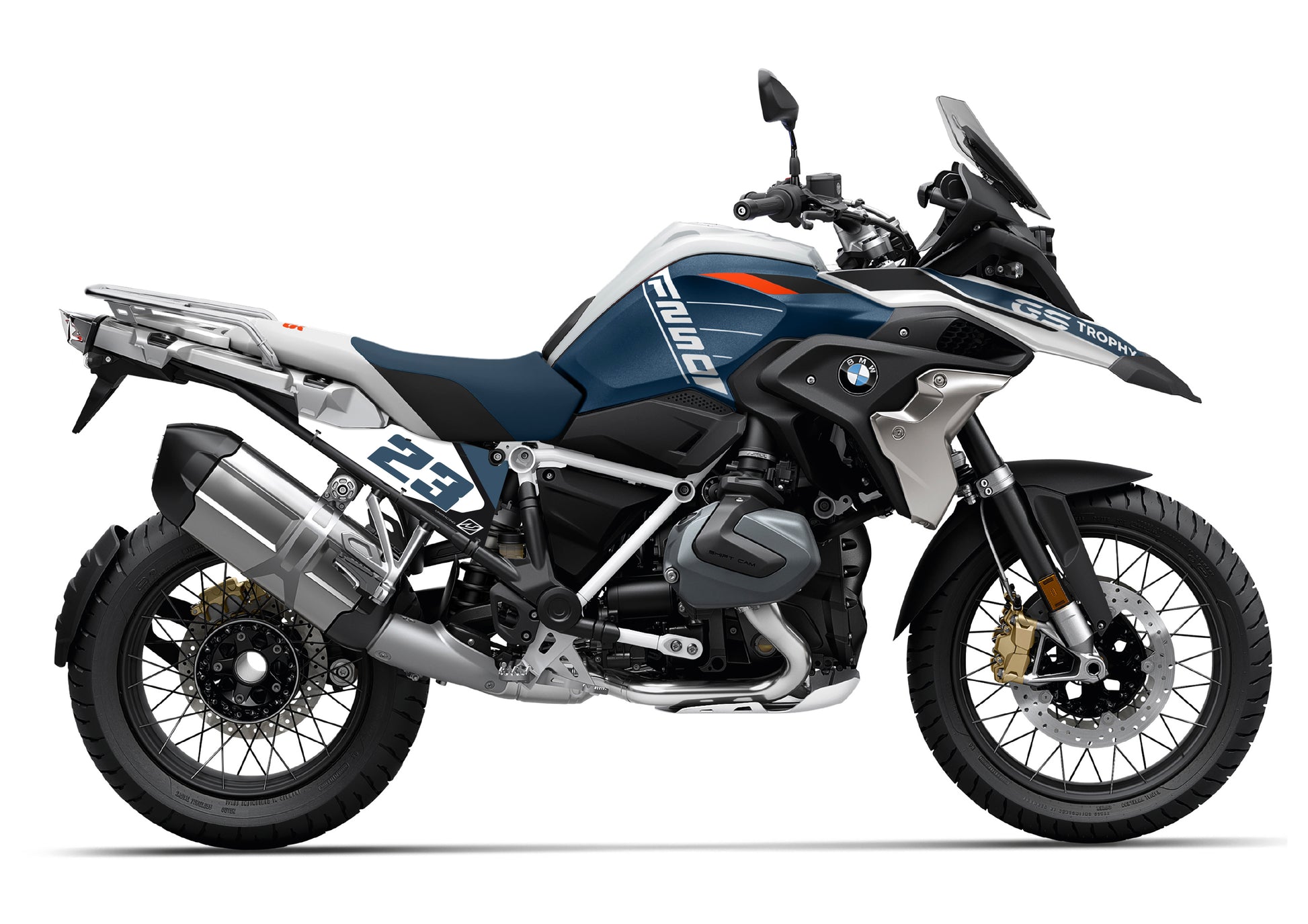 Kit Porta-números  BMW R1200GS and R1250GS (PERSONALIZABLE) -  TROPHY - Unitransfer Marking Systems, S.L.