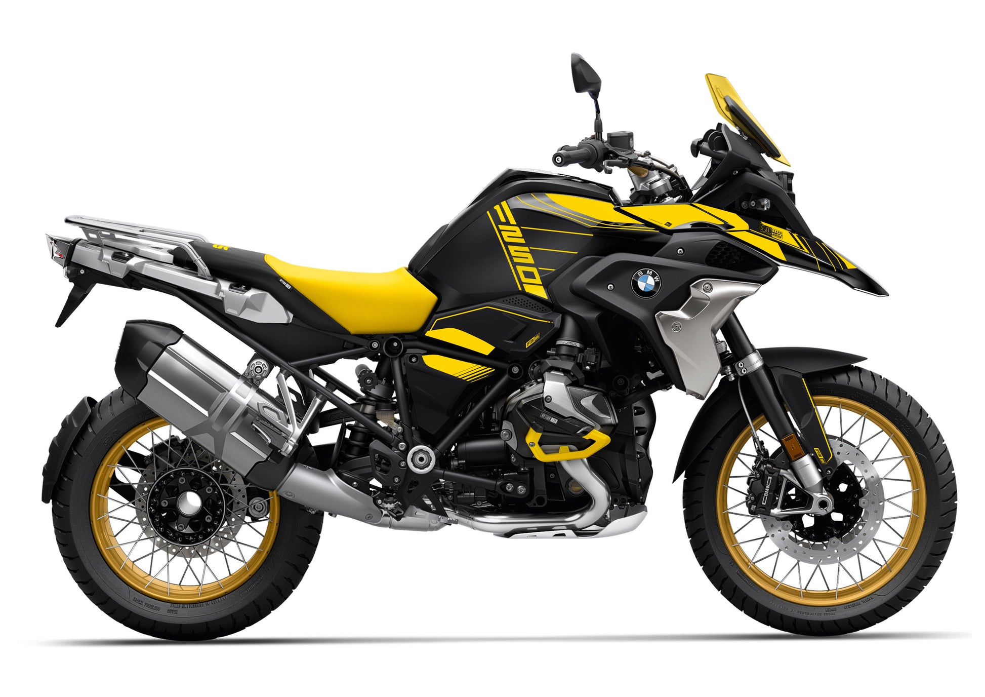 Kit adhesivos BMW R1250 GS 40 aniversario Amarillo Abeja - Unitransfer Marking Systems, S.L.