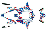 Kit de adhesivos para Africa Twin (diseño Kirian Mirabet blanco)
