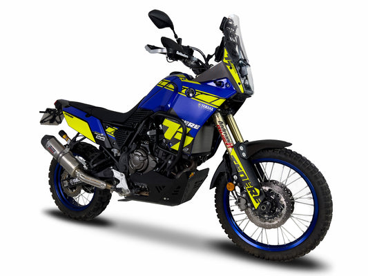 Kit Adhesivos Uniracing azul y amarillo para Yamaha Tenere 700 2019-2023