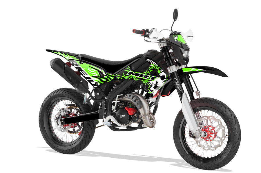 Kit adhesivos Rieju MRT 50 - Ghostrider Green