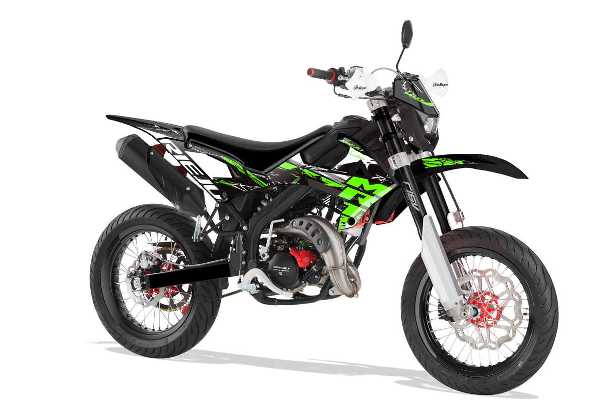 Kit de adhesivos Rieju MRT 50 / 125 – GREEN STRIKER - Unitransfer Marking Systems, S.L.