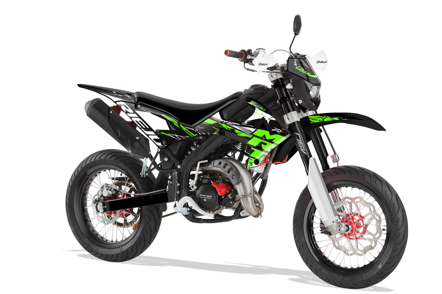 Kit de adhesivos Rieju MRT 50 / 125 – GREEN STRIKER