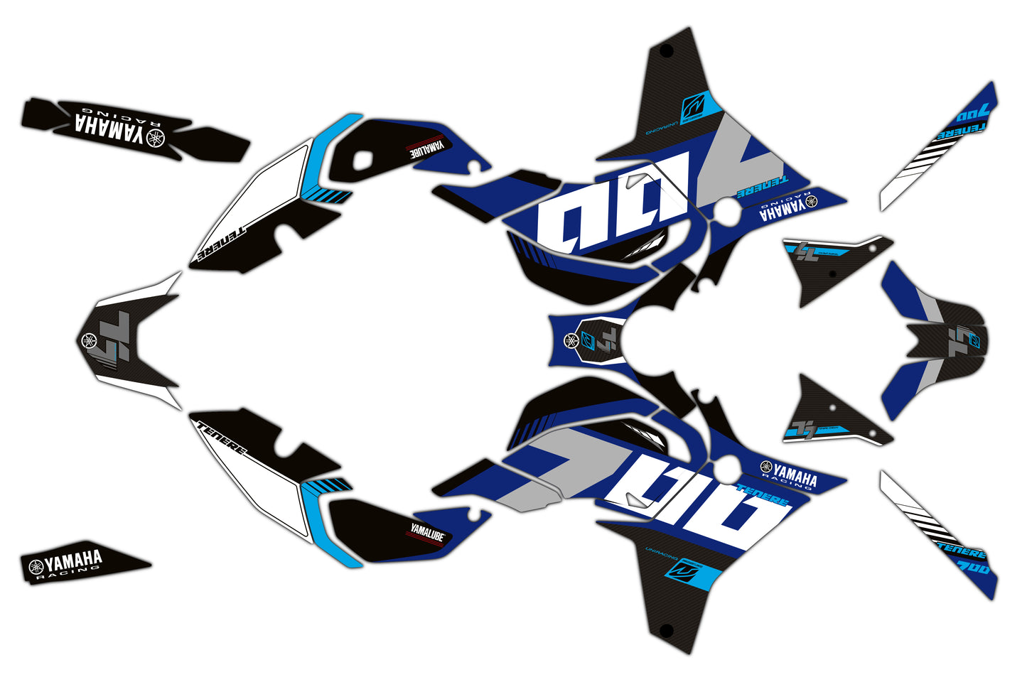 Kit de Adhesivos Yamaha Ténéré 700 2025–2026 – Icon Blue