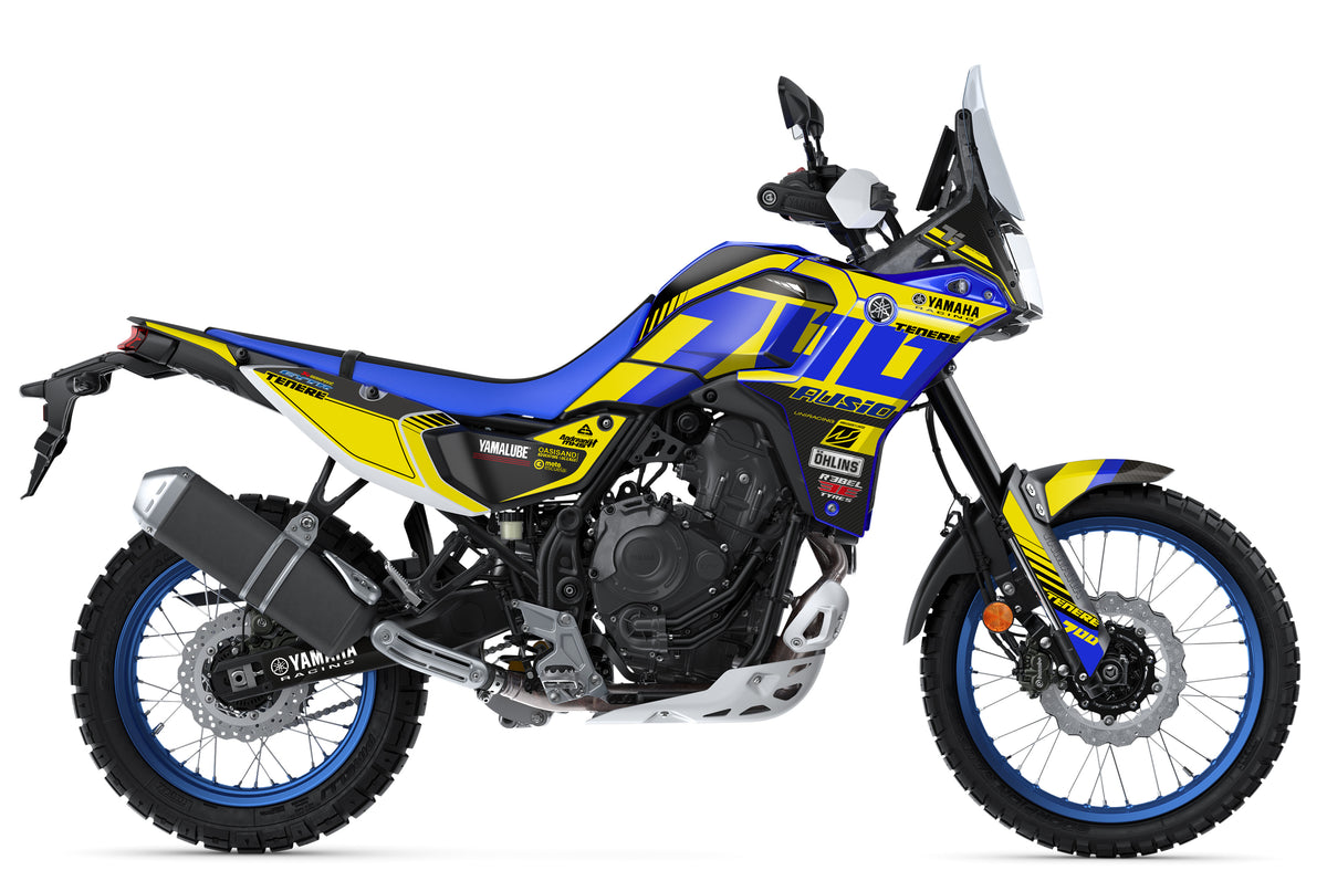 Kit de Adhesivos Yamaha Ténéré 700 Rally 2025–2026 – Ausio Racing Replica - Unitransfer Marking Systems, S.L.