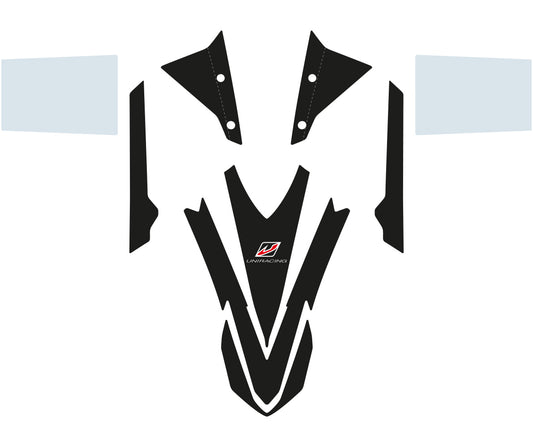 Protector delantero Yamaha Ténéré 700 – Guardabarros alto (Negro)