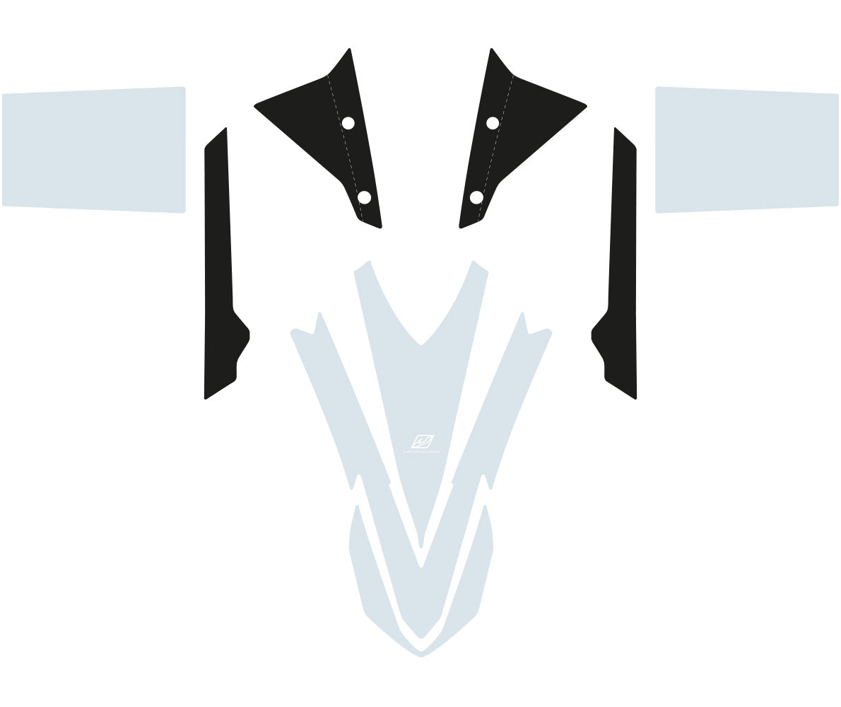 Protector delantero transparente – Yamaha Ténéré 700 (guardabarros alto)