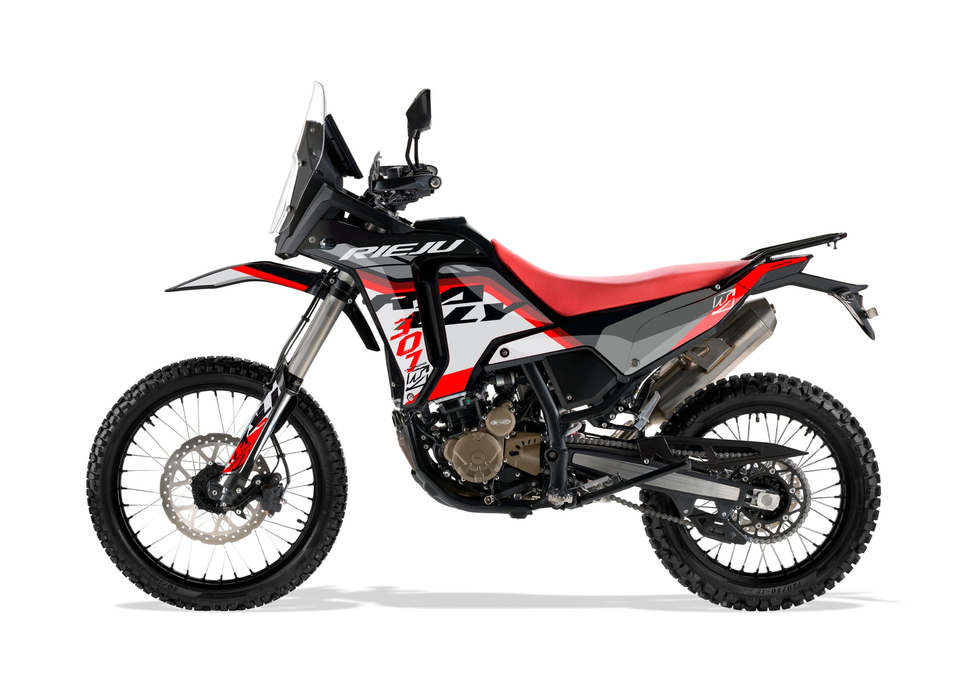 Kit de adhesivos Rieju 307 Rally GRASTEC Racing Red - Unitransfer Marking Systems, S.L.