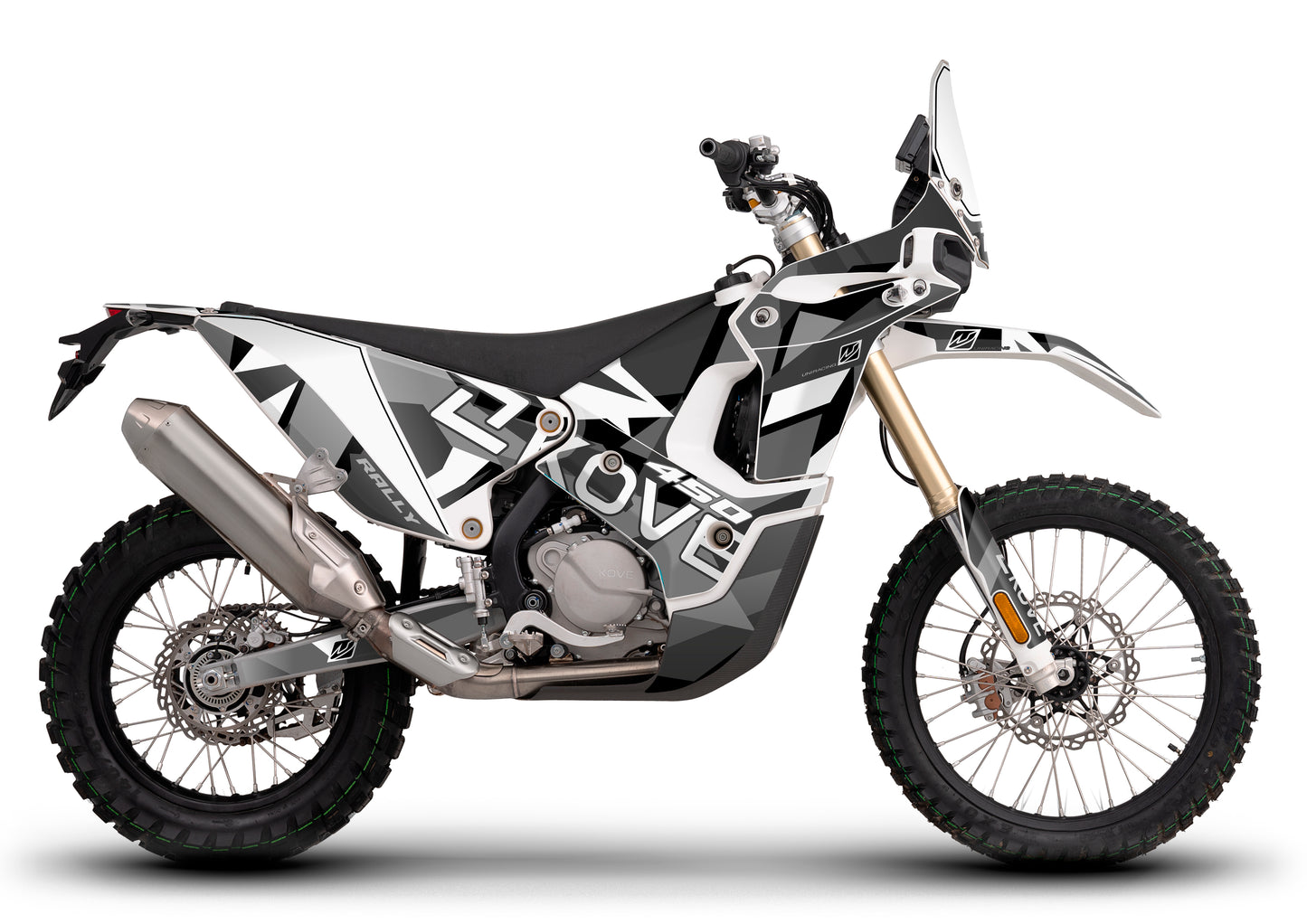 Kit de adhesivos completo KOVE 450 Rally - NEGRO GRIS