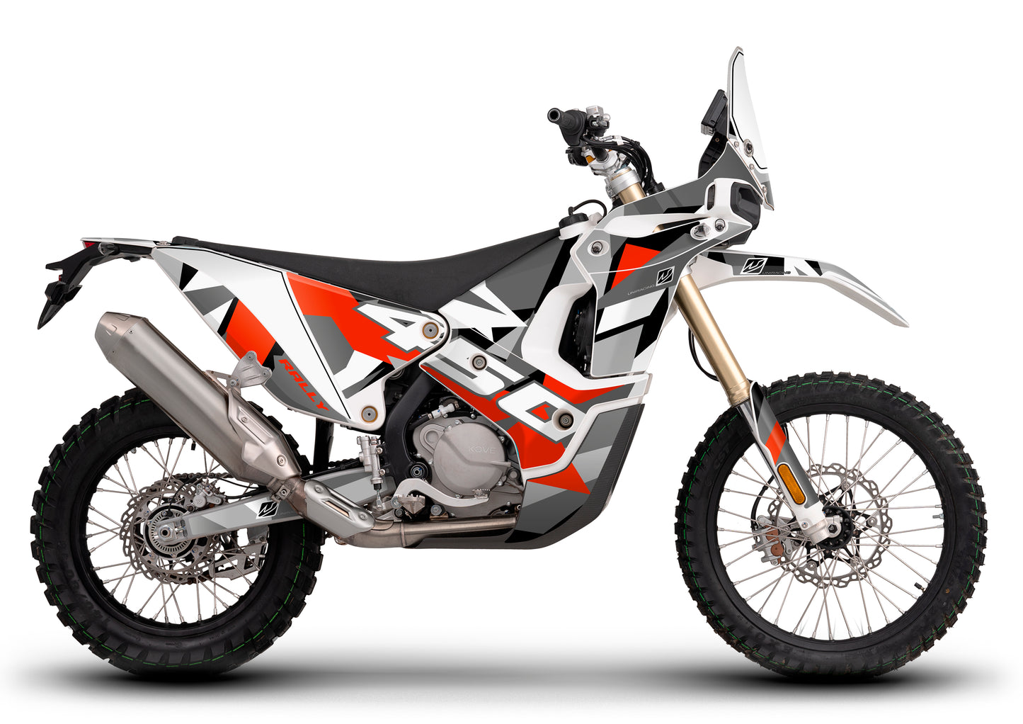 Kit de adhesivos completo KOVE 450 Rally - ROJO GRIS