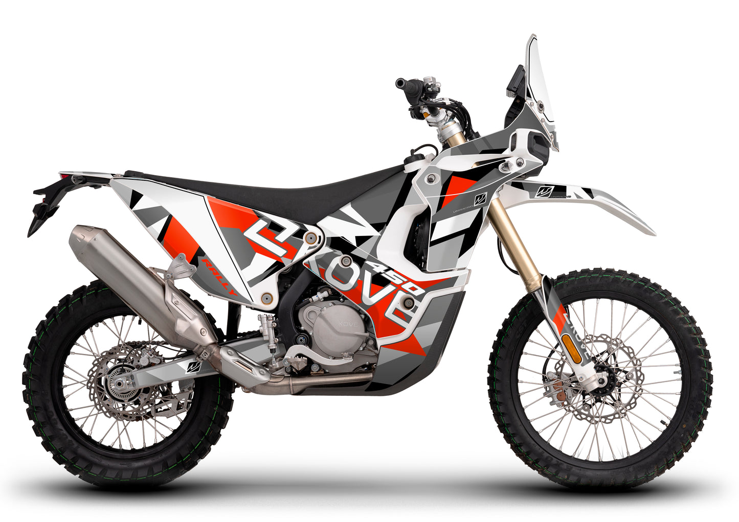 Kit de adhesivos completo KOVE 450 Rally - ROJO GRIS