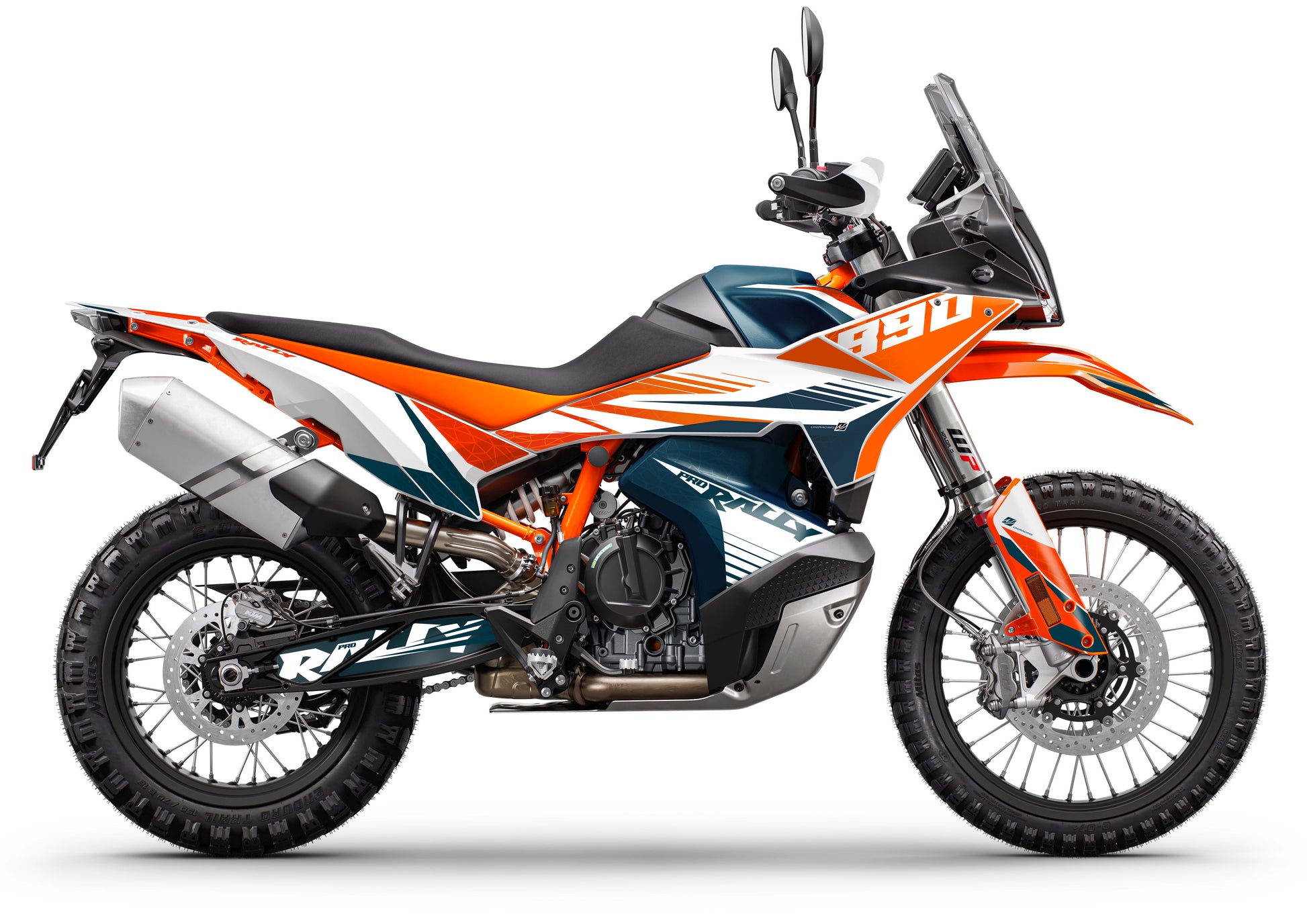 Kit adhesivos RALLY para KTM 890 Adventure R 2023-2025 | AZUL - Unitransfer Marking Systems, S.L.