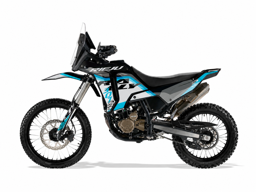 Kit de adhesivos Rieju 307 Rally Factory Cyan Blue