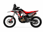 Kit de adhesivos Rieju 307 Rally Racing Red - Unitransfer Marking Systems, S.L.