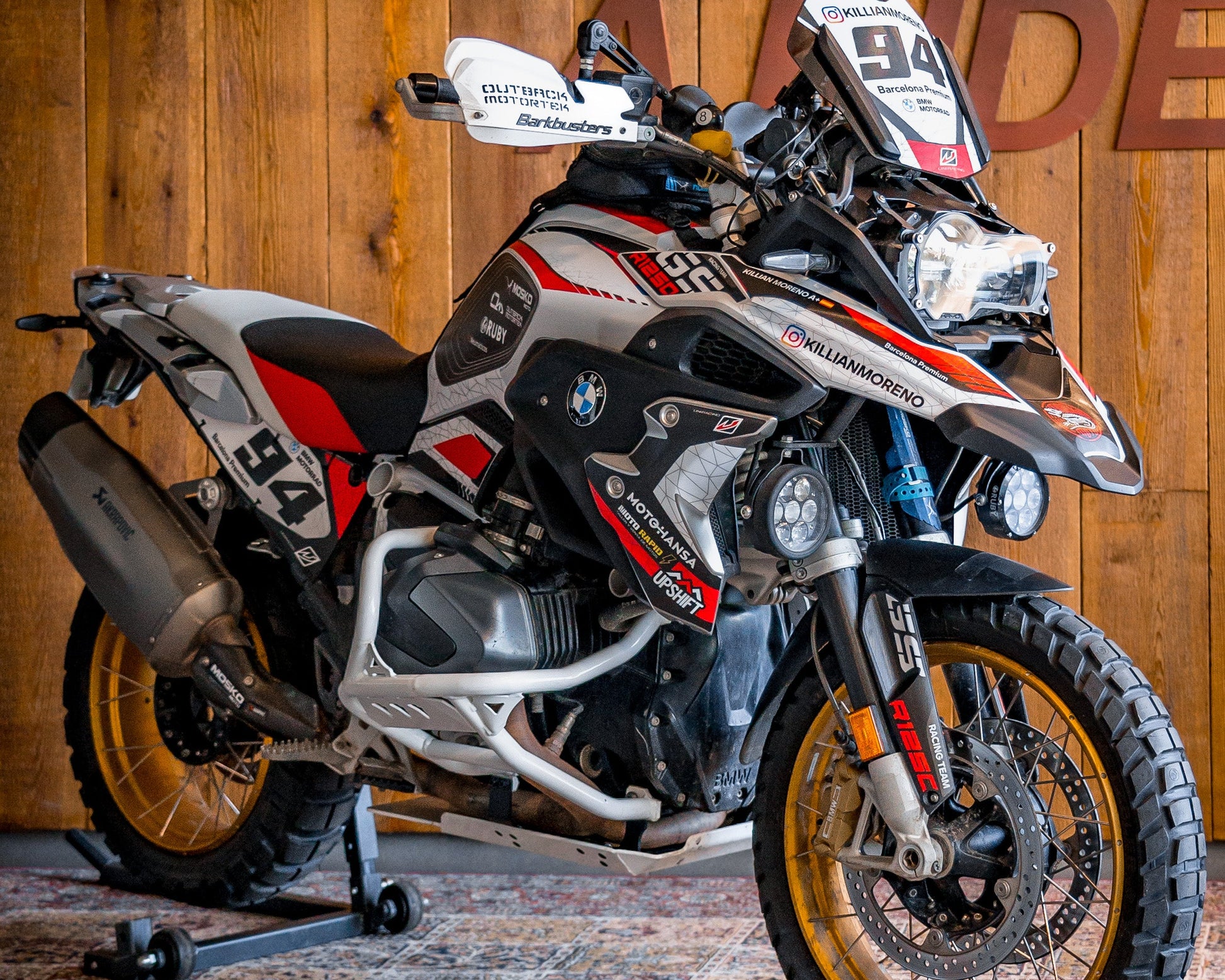 Number holder kit (stickers plastics) for BMW R1200GS/GSA and