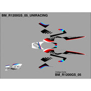 Kit Adhesivo BMW R1200 GS 2005. (Protección y estética) - Uniracing