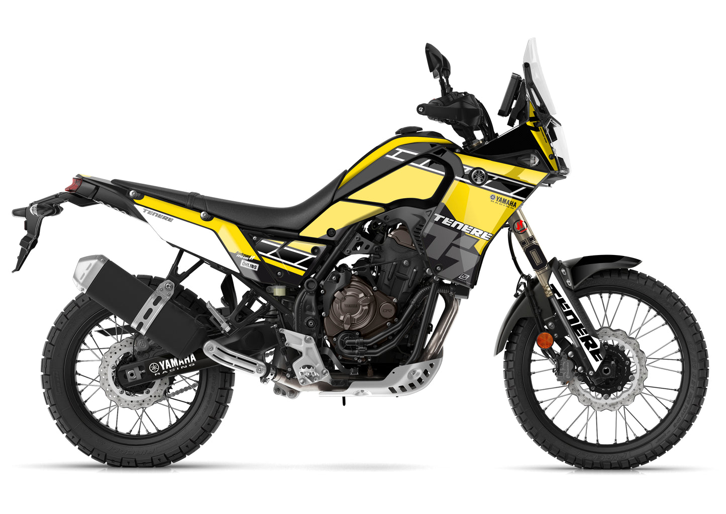Kit Adhesivos Yamaha Tenere 700 2019 - 2024 - Yellow Racing 60 aniversario