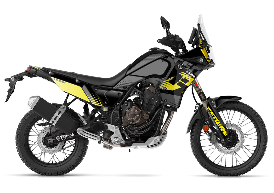 Aufkleber-Set für Yamaha Tenere 700 2019–23 (Adventure-Grafik).