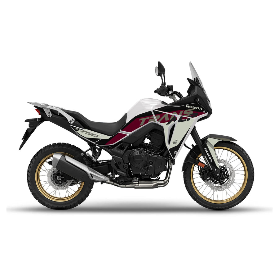 Kit adhesivos Honda Transalp 750 2025–2026 Vintage Bordeaux