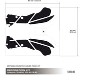 Off Road Scratch Saver Tenere 700 Tank kit - Uniracing #yamaha #yamahatenere #t7 #yamahat7 #yamahatenere700 #tenere700 #tenere #tenere700rally #uniracing #stickersforyouradventure