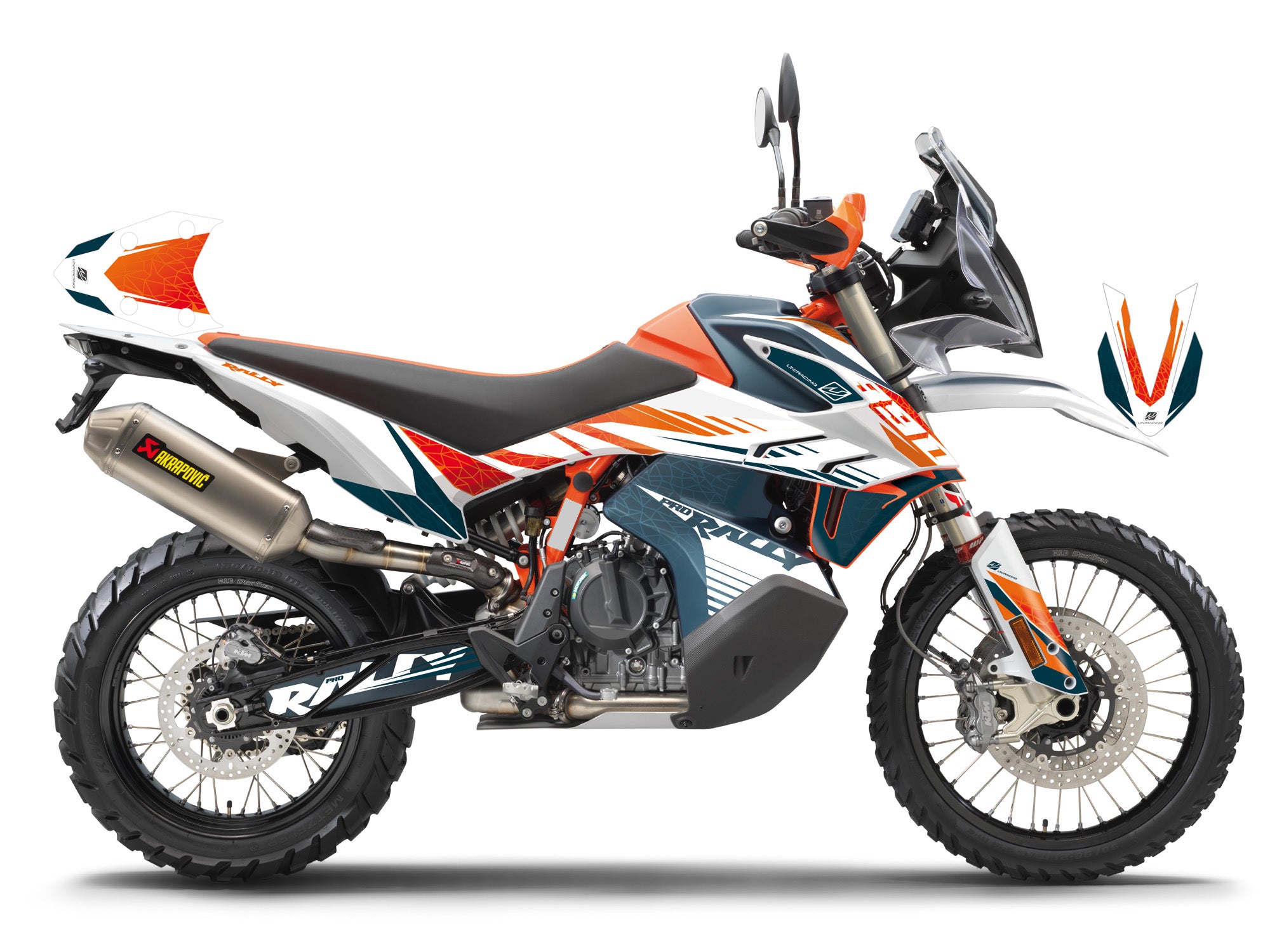 890 Adventure R Rally Kit KTM 890 Adventure R Sticker Kit - Blue Version | uniracing ...