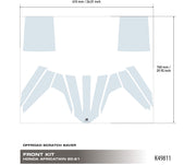 Off Road Scratch Saver for Honda Africa Twin 2020-21. Front Kit - Uniracing #honda #africatwin #hondaafricatwin #crf1000l #crf1100 #africatwinadventuresports #crf1100africatwin #uniracing #stickersforyouradventure