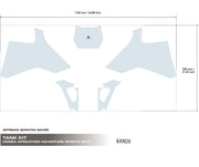 Off Road Scratch Saver for Honda Africa Twin Adventure 2020-21. Tank Kit - Uniracing #honda #africatwin #hondaafricatwin #crf1000l #crf1100 #africatwinadventuresports #crf1100africatwin #uniracing #stickersforyouradventure