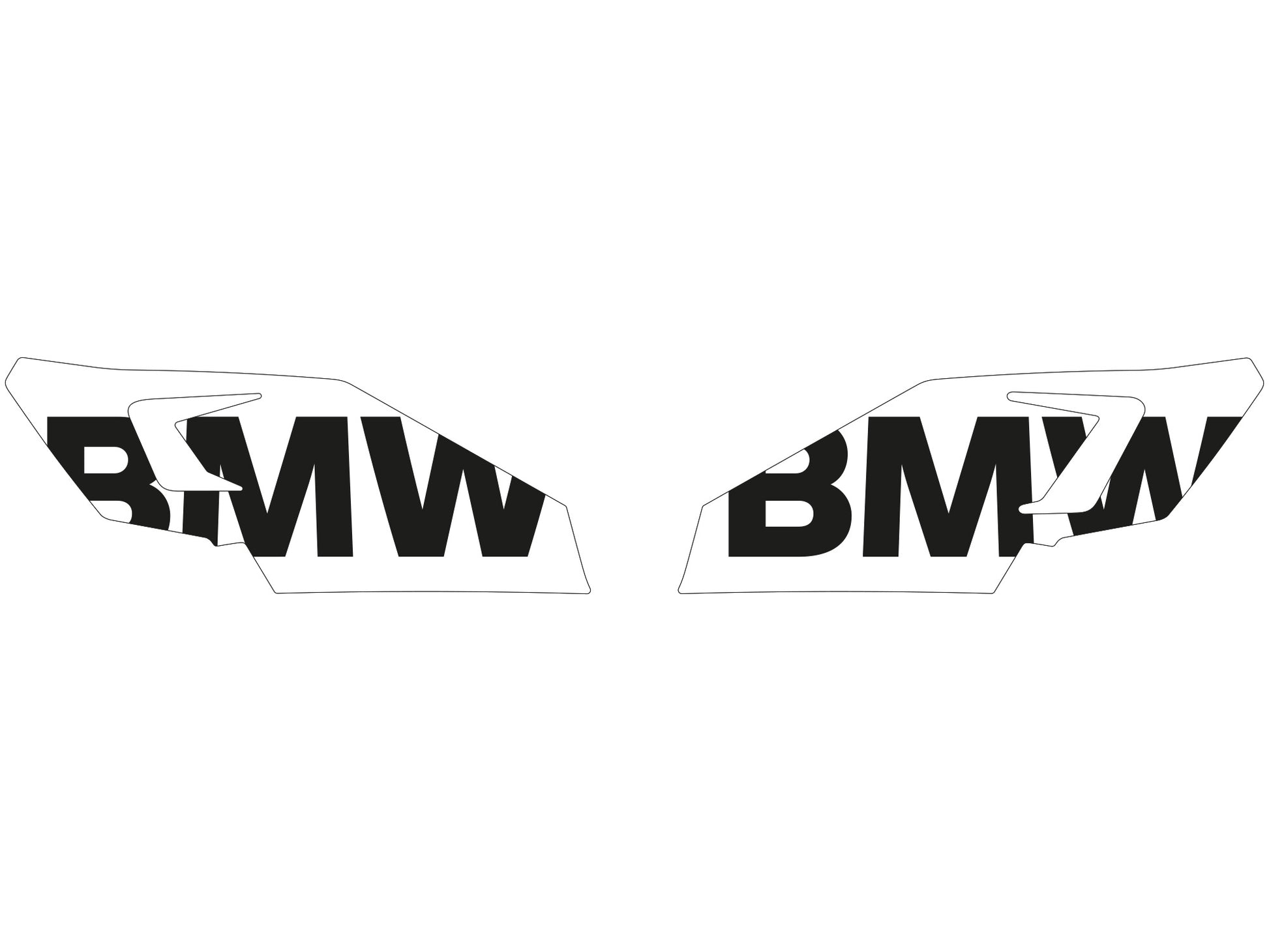 BMW R1200 GS & R1250GS Tank Side Cover sticker - Uniracing